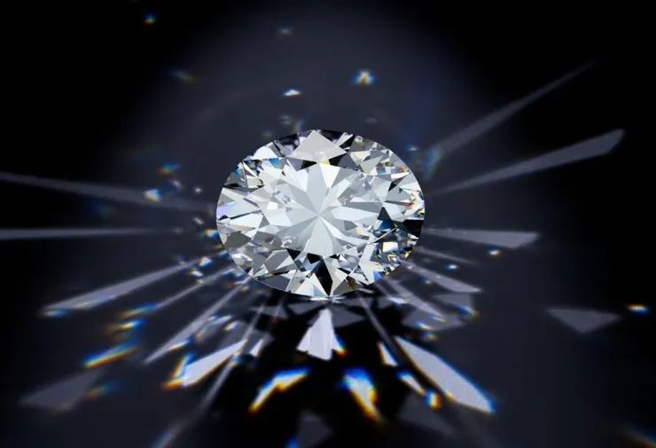 This image is about the brillant of the moissanite loose stone