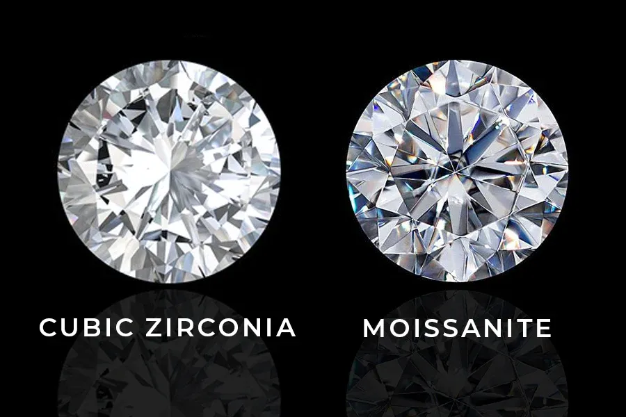 This is a image about CZ VS Moissanite